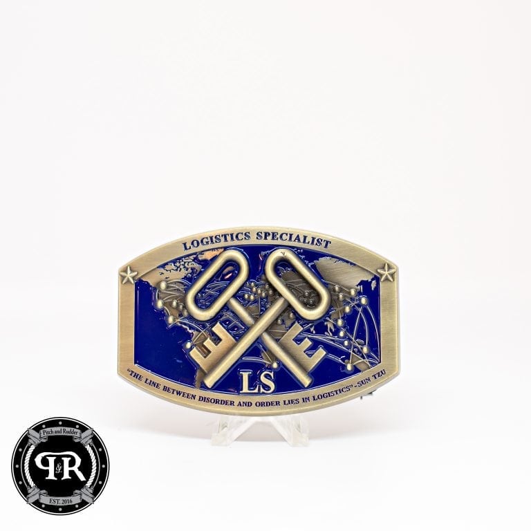 LS Custom Belt Buckle Navy Custom LS Belt Buckle