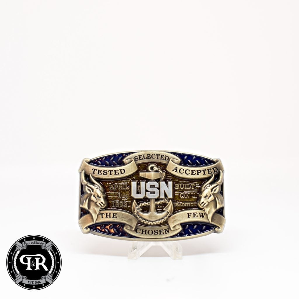 Navy Enlisted Custom Belt Buckle: Chief Petty Officer: CPO