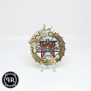 Custom Puzzle challenge coin, Puzzle Chief Mess Coin