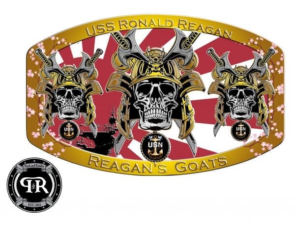 USS Ronald Reagan Belt Buckle