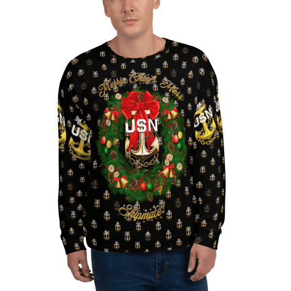Navy chief ugly sweater sweatshirt, ugly sweater, chief sweater, holiday party, chief apparel, navy chief, navy pride, navy chief navy pride,