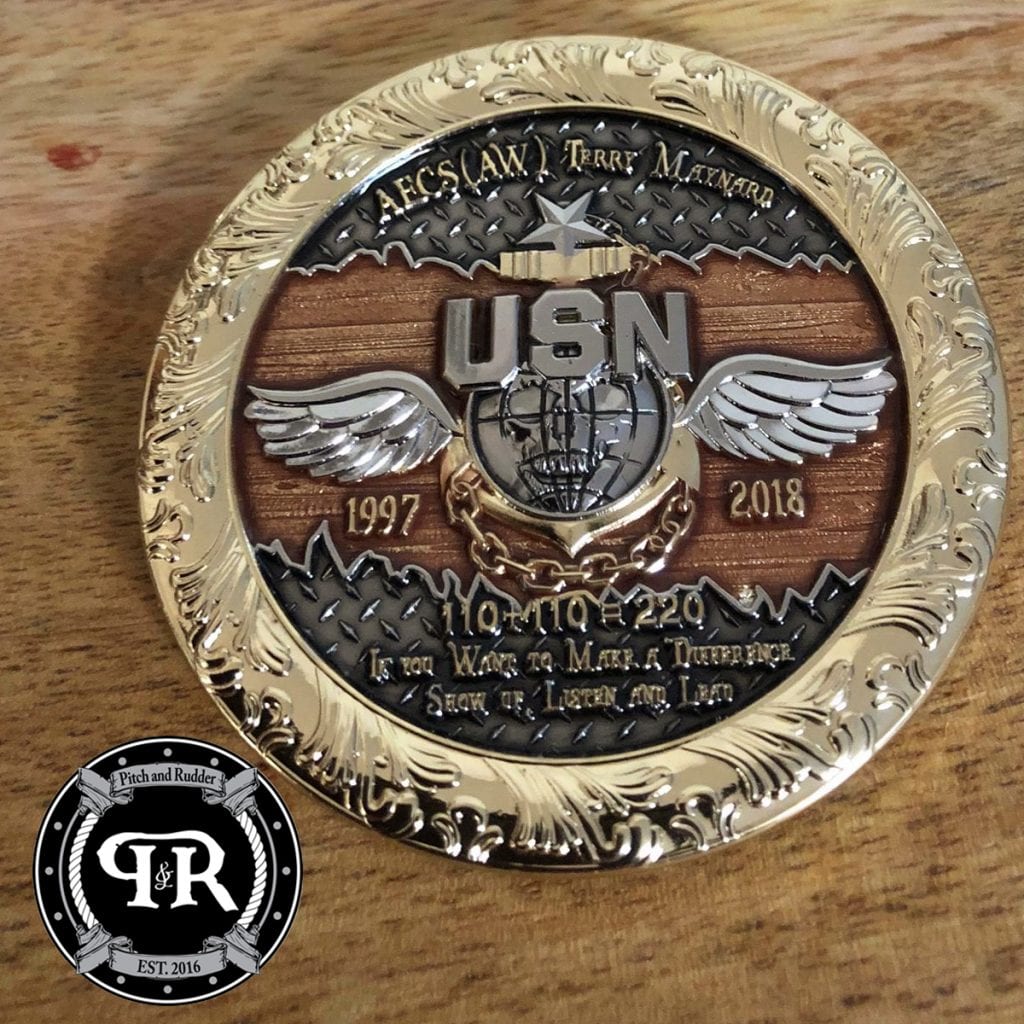 Retirement Challenge Coin, How Should you Design one. | Pitch and Rudder