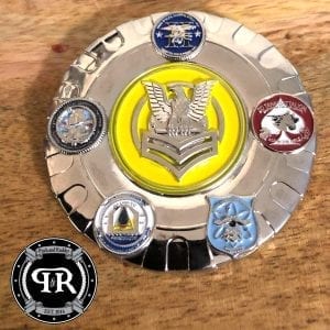 military retirement coin, retirement coin, custom retirement coin, custom retirement challenge coin.