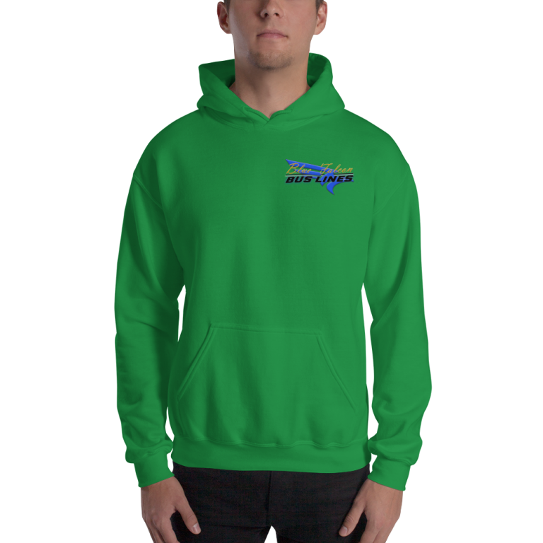 Hooded Sweatshirt | Blue Falcon Bus Lines | Pitch and Rudder