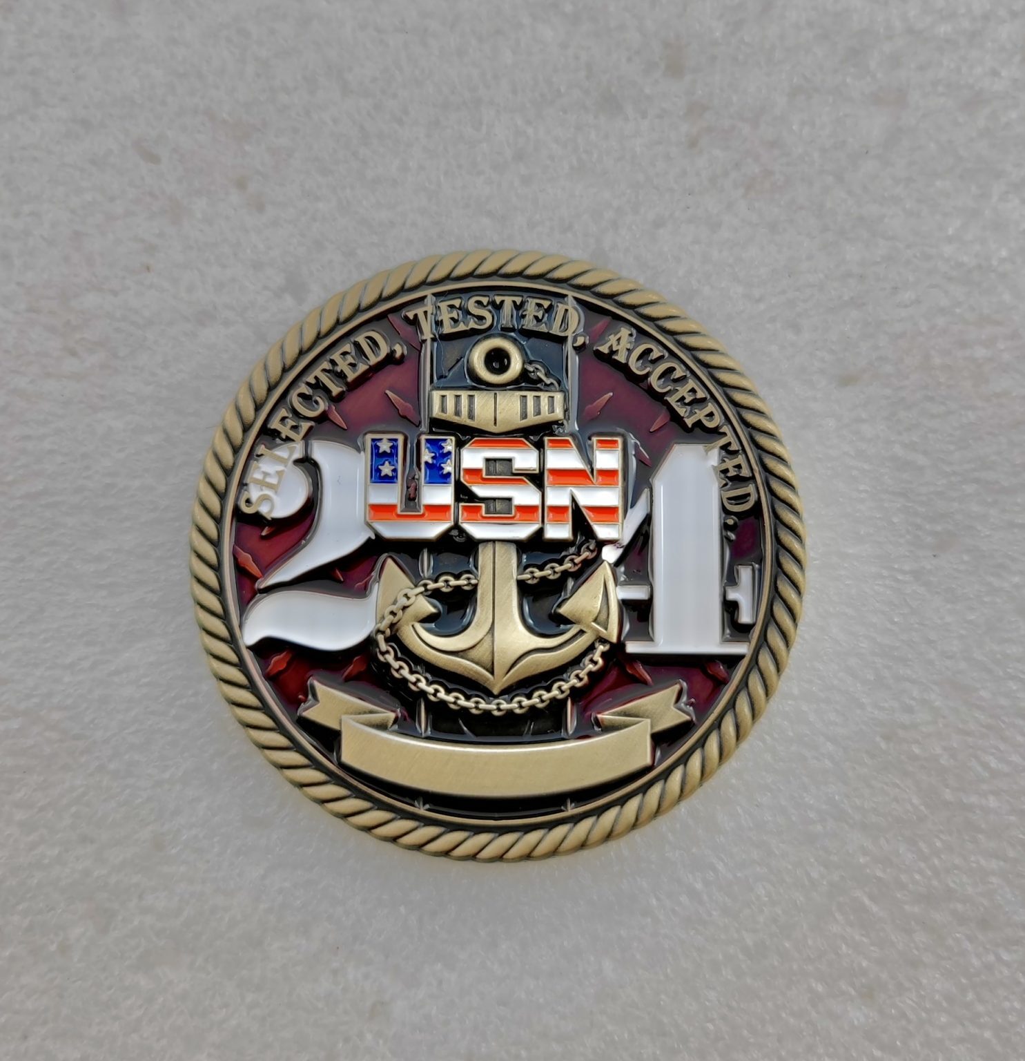 Navy Chief 2023 (FY24) Season Coin Pitch and Rudder