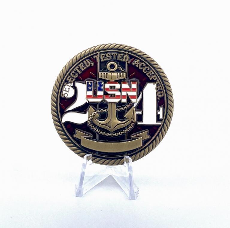 Navy Chief 2023 (FY24) Season Coin Pitch and Rudder