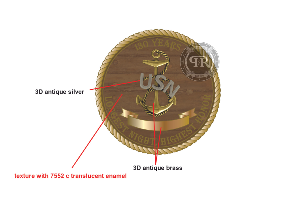 Navy Chief 2023 (FY24) Season Coin Pitch and Rudder