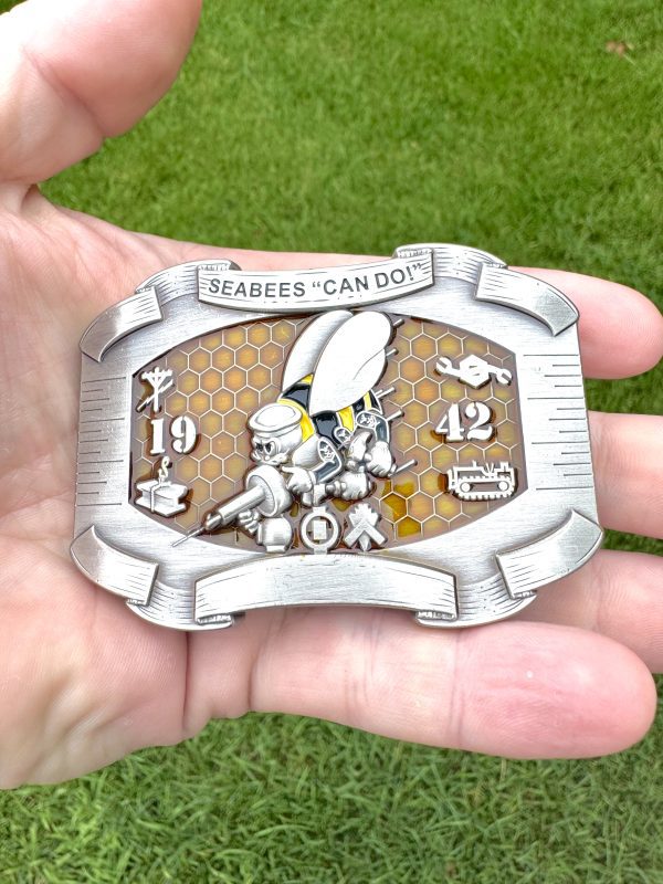 Custom Seabee Navy Buckle - Image 4