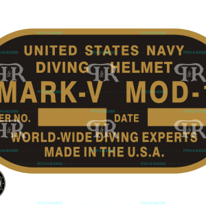 Custom Navy Diver Belt Buckle - USN Diver Mark-V Mod-1 Buckle