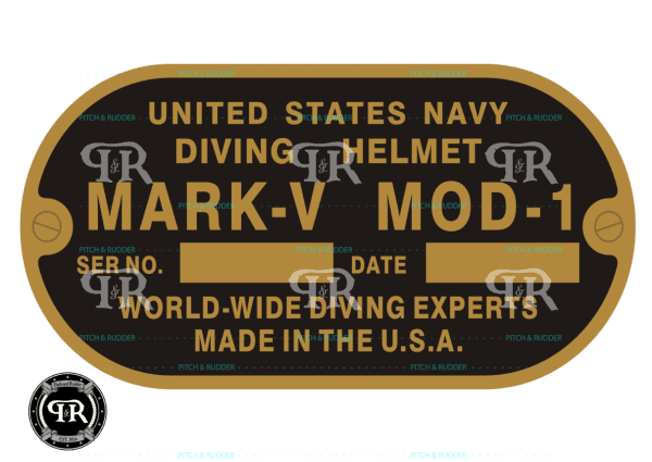 Custom Navy Diver Belt Buckle - USN Diver Mark-V Mod-1 Buckle