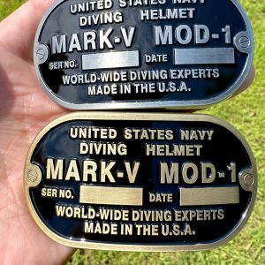 Custom Navy Diver Belt Buckle - USN Diver Mark-V Mod-1 Buckle