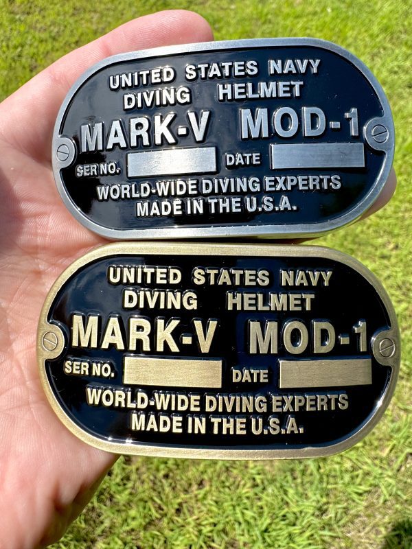 Custom Navy Diver Belt Buckle - USN Diver Mark-V Mod-1 Buckle
