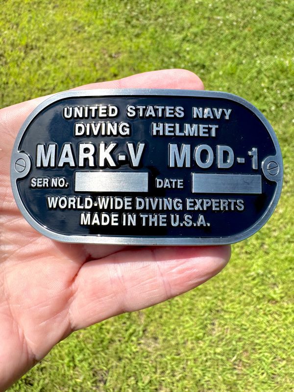Custom Navy Diver Belt Buckle - USN Diver Mark-V Mod-1 Buckle - Image 2
