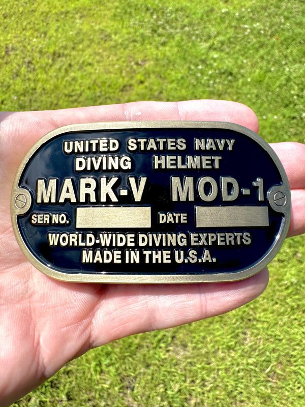 Custom Navy Diver Belt Buckle - USN Diver Mark-V Mod-1 Buckle - Image 3