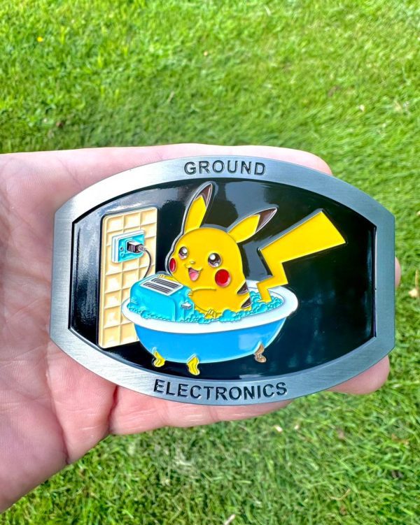 Grounded Electric Toaster- Shockingly Funny Buckle (Mission 22 donation buckle)