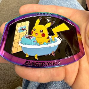 Grounded Electric Toaster- Shockingly Funny Buckle (Mission 22 donation buckle)