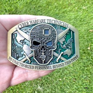 Custom CWT buckle - Cyber Warfare Technician Buckle