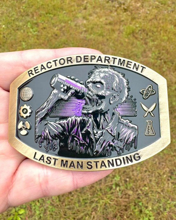 Custom Navy Reactor Buckle - Nuke Reactor Last Man Standing