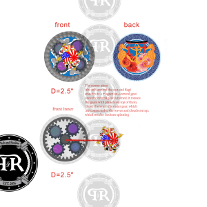 Navy Data Command Gear Coin