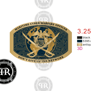 Custom MCWO buckle - Maritime Cyber Warfare Officer Buckle